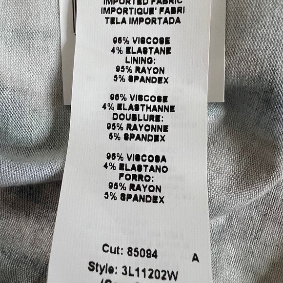 Karen Kane Dandy Girl Side Slit Top 2X Abstract Print Viscose Blend Scoop Neck - Picture 5 of 7